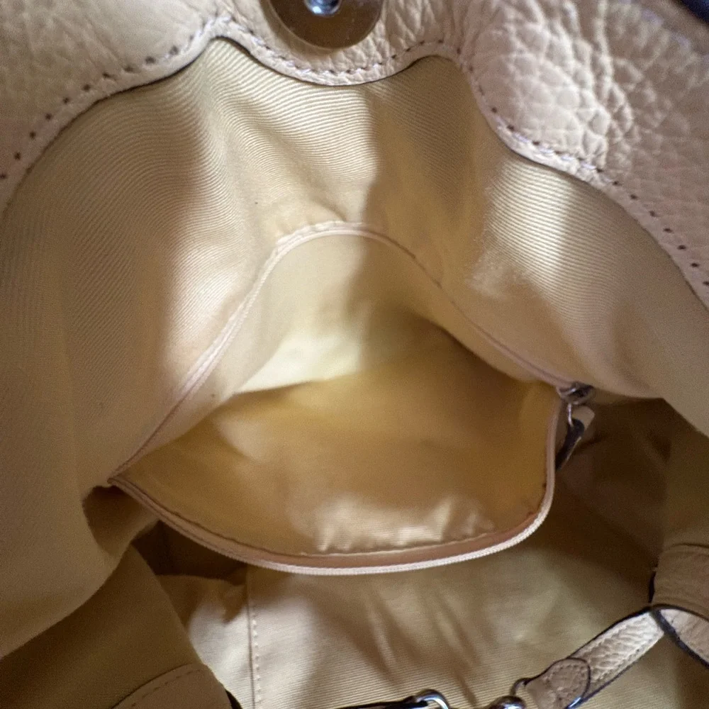 Coach Soft Yellow Leather Shoulder Bag - Picture 7 of 16